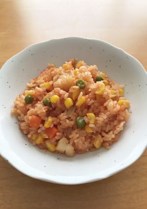 炊飯器で簡単管理栄養士のケチャップライス-レシピのメイン写真