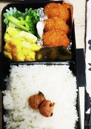 冷凍トンカツ、ブロッコリー、玉子焼き-レシピのメイン写真