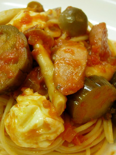 なすのトマトソースパスタ-レシピのメイン写真