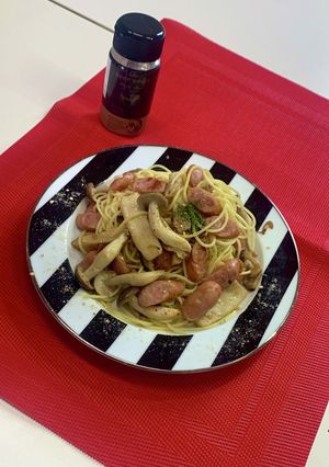 きのこのわさびパスタ-レシピのメイン写真