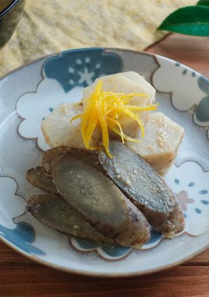 里芋とごぼうのおかかみそ漬け-レシピのメイン写真
