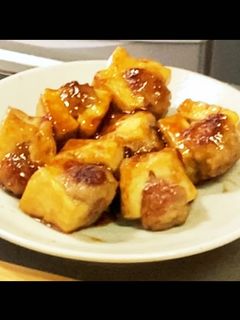 コロンと可愛い!厚揚げの肉サンド-レシピのメイン写真
