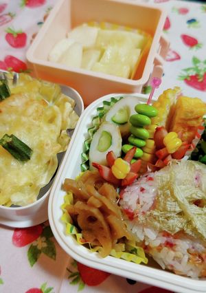 えびグラタン＆おかず弁当-レシピのメイン写真