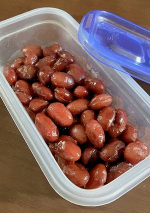 活力鍋で少量＆簡単！つやつや金時豆の甘煮-レシピのメイン写真