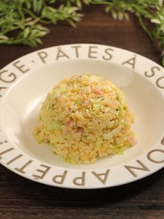レンジで簡単!黄金レタス炒飯-レシピのメイン写真