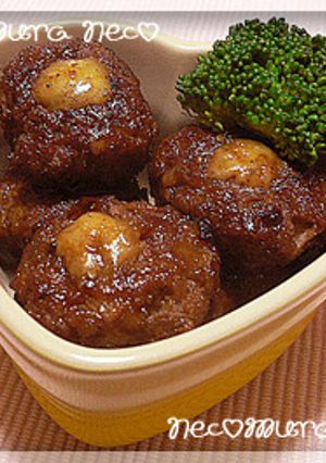 お弁当に〜焼き肉風？チーズハンバーグ☻-レシピのメイン写真