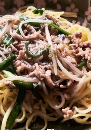 ニラとひき肉のあんかけ焼きそば-レシピのメイン写真