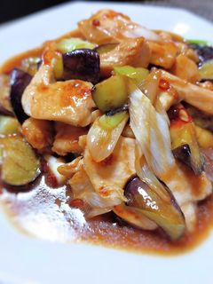 鶏むね肉とナスのさっぱり炒め-レシピのメイン写真