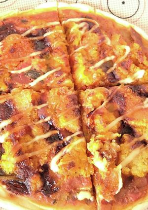 残りカレーでコロッケピザ♪-レシピのメイン写真