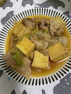 豚肉と厚揚げの甘辛煮-レシピのメイン写真