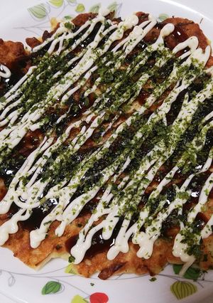 海老イカ豚玉お好み焼き-レシピのメイン写真