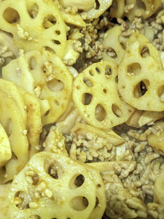 ひき肉とれんこんのカレー炒め-レシピのメイン写真