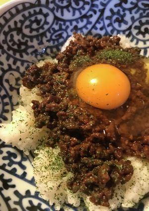 牛挽肉丼●あまからそぼろの玉子ごはん-レシピのメイン写真
