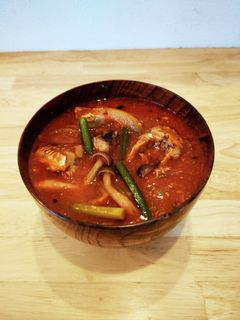 さば缶とトマトジュースの具だくさん味噌汁-レシピのメイン写真