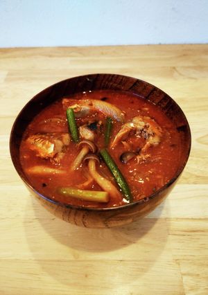 さば缶とトマトジュースの具だくさん味噌汁-レシピのメイン写真
