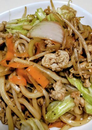 和風で焼きうどん♪醤油の豊かな香りが旨し-レシピのメイン写真
