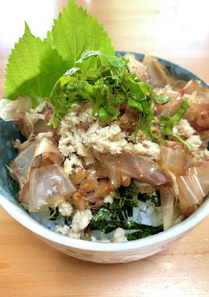 納豆山わさび丼-レシピのメイン写真