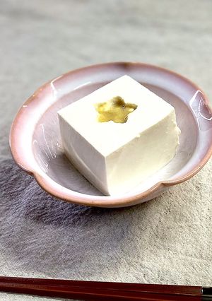 型で穴を空けて♪辛子豆腐-レシピのメイン写真