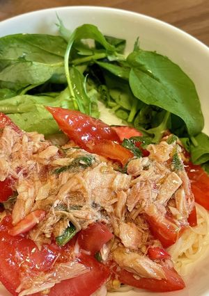 金沢料理だしのトマトツナそうめん-レシピのメイン写真