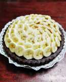 チーズクリームのチョコバナナタルト