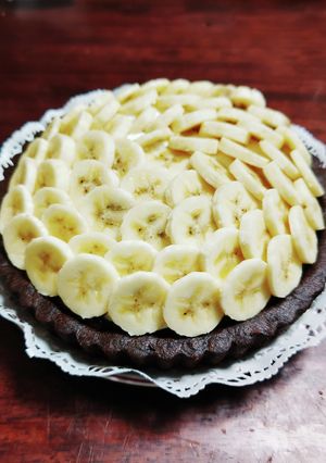 チーズクリームのチョコバナナタルト-レシピのメイン写真