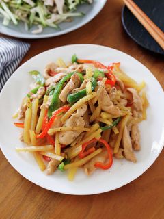 鶏むね肉とじゃがいもとピーマンの青椒肉絲-レシピのメイン写真