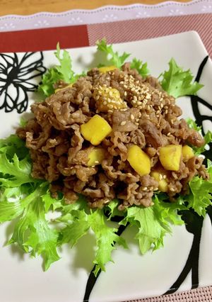 牛肉とたくあんの炒めもの♪-レシピのメイン写真