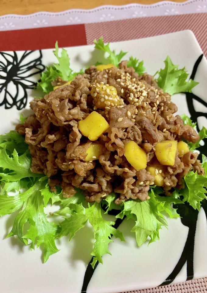 牛肉とたくあんの炒めもの♪-レシピのメイン写真