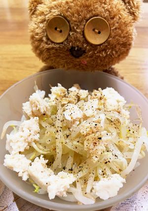 レンジで3分！もやしサラダ-レシピのメイン写真