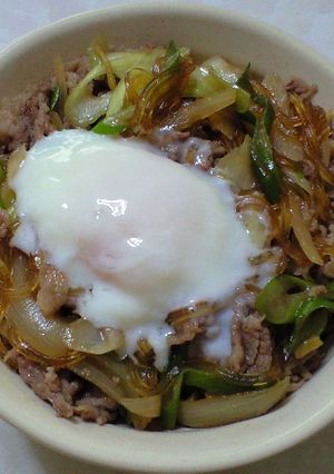 くずきりで増量！！　牛丼-レシピのメイン写真