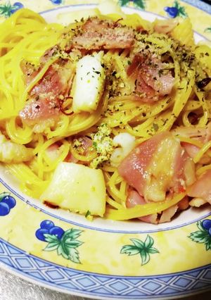ベーコンとエビイカミックスのパスタ-レシピのメイン写真