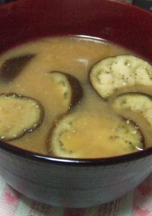 なすのお味噌汁.*゜-レシピのメイン写真