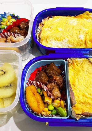 オムライスお弁当-レシピのメイン写真