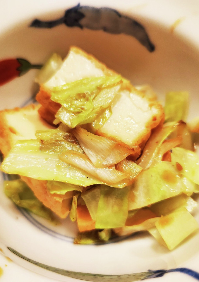 厚揚げとネギの炒め物(焼き肉のタレ)-レシピのメイン写真