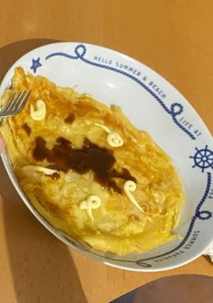 お好み焼き風チーズ焼き-レシピのメイン写真