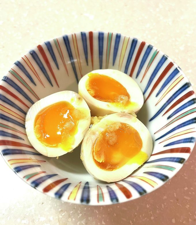 煮卵 姜葱醤(ジャンツォンジャン)の煮卵 by hash五阡円屋絽地