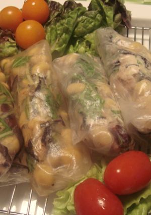 お豆サラダの生春巻き-レシピのメイン写真