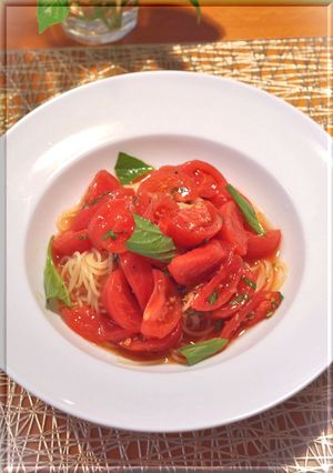 トマトの冷製カペッリーニ　（冷製パスタ）-レシピのメイン写真