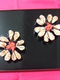 桜の巻き寿司-レシピのメイン写真