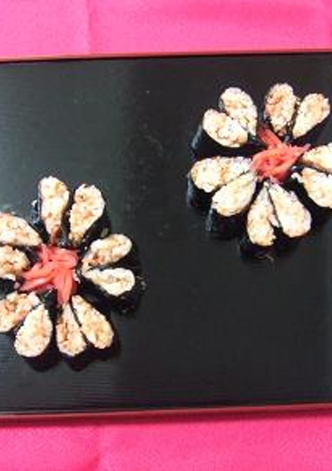 桜の巻き寿司-レシピのメイン写真