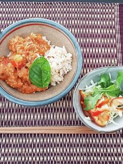 庭の野菜ミートソース丼-レシピのメイン写真