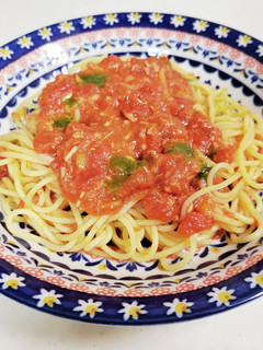 ツナとトマトの冷製パスタ-レシピのメイン写真