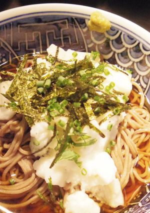 たたきとろろの冷たい汁蕎麦-レシピのメイン写真