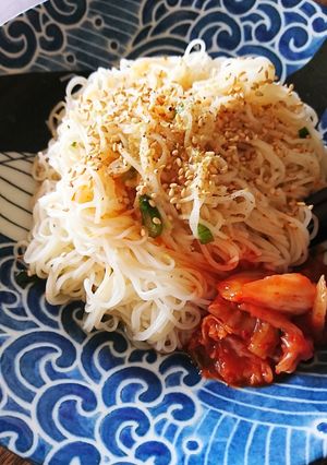 簡単タレ和え素麺　-レシピのメイン写真