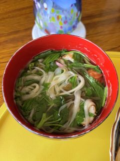 煮麺モロヘイヤ入り-レシピのメイン写真