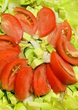 生野菜サラダ-レシピのメイン写真