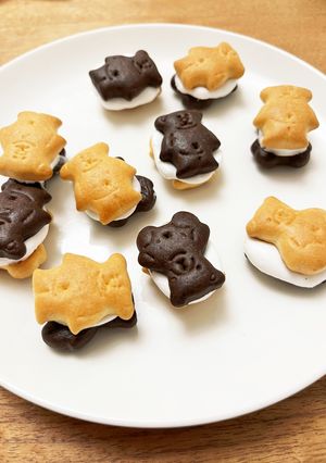 簡単！クッキーマシュマロサンド！-レシピのメイン写真