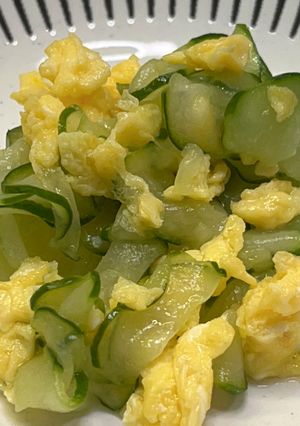 きゅうりと炒り卵の酢の物-レシピのメイン写真