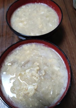 玉ねぎと卵の味噌汁-レシピのメイン写真