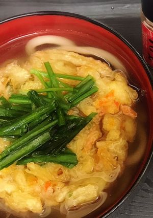 節約！5分！惣菜のかき揚げでうどん♡-レシピのメイン写真